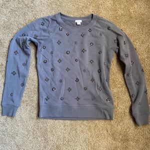J. Crew Jeweled Sweatshirt